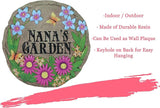 Spoontiques - Garden Décor - Nana's Garden Stepping Stone - Decorative Stone for Garden - Resin