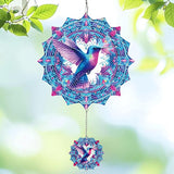 Wind Spinners Outdoor Bird, 12 inch Stainless Steel Craft Decor Birthday Gifts for Women, Men and Mom - Wind Spinners Hanging Kinetic for Yard, Garden, Outside, Patio, Outdoor