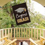 AVOIN colorlife Diploma Cap Congrats Grad House Flag Double Sided, Class Of 2026 Graduation Yard Outdoor Decoration 28 x 40 Inch
