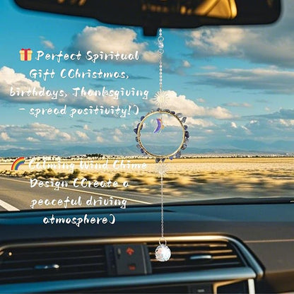 Crystal Rear View Mirror Car Charms | Crystal Sun Catcher | Car Hanging Accessories for Women Men | Dream Catcher Decor | Unique Gift Idea(Lasurite)