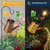 Solar Watering Can with Lights, Large Waterproof Solar Garden Lights Outdoor Garden Decor Metal Solar Powered Lanterns Hanging Landscape Lights for Yard Patio Pathway Lawn Gard (2)