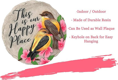 Spoontiques - Garden Décor - No Place Like Home Stepping Stone - Decorative Stone for Garden