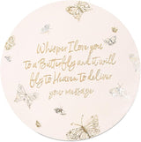 Pavilion - Whisper I Love You to A Butterfly and It Will Fly to Heaven to Deliver Your Message - 10 Inch Round Weather Proof Garden Stone
