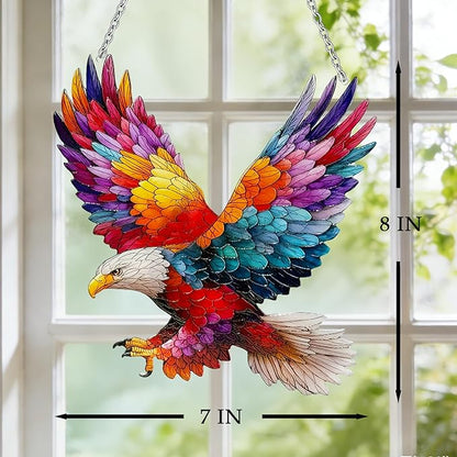 Eagle Suncatcher Ornament, Eagle Suncatcher for Window, Bird Suncatcher for Patio/Mom/Window