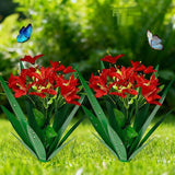 DDQ Metal Agave Plant Outdoor Decor with Artificial Flowers, Mexican Style Garden Sculpture, Waterproof Yard Art for Patio Lawn, Multiple Flower Options (Green Agave + Sunflower/Red/Yellow/Purple)