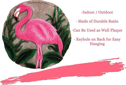 Spoontiques - Garden Décor - Flamingo Stepping Stone - Decorative Stone for Garden