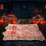 2 Sets Halloween Hanging Cocoon Corpse, 64'' Bloody Inflatable Cocoon Outdoor Decoration Set with Bandage, Scary Dead Body Prop Decor for Outdoor Halloween Party House Yard (Red)