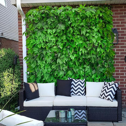 Expandable Fence Privacy Screen for Balcony Patio Outdoor,Decorative Faux Ivy Fencing Panel,Artificial Hedges (Single Sided Leaves)