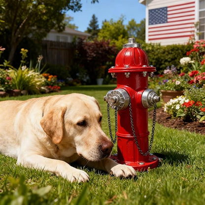 Fire Hydrant for Dogs to Pee On Outdoor Resin Dog Pee Post Yard Decor Funny Fake Fire Hydrant Dog Training Statue for Garden Patio Lawn Ornament Backyard Decoration for Puppies