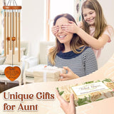 Aunt Gifts for Women, Birthday Gifts for Aunt from Niece Nephew, Unique Aunt Wind Chime Garden Decor, Mothers Day Christmas Thanksgiving