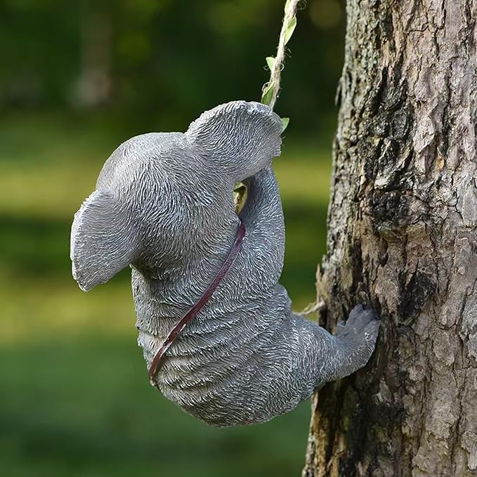 Koala Garden Decor Outdoor Statues Cute Animal Figurines Resin Outdoor Hanging Decor for Yard Ornaments Porch Decor OutsideDecor Tree Art Deco Outdoor Koala Gifts for Girls