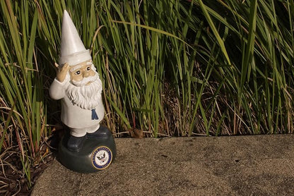 Red Carpet Studios Officially Licensed Military Garden Gnome, 13.25" Tall, United States Navy