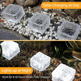 JKIMK Solar Brick Lights - Outdoor Waterproof Patio & Garden Decor (6 Packs for Patio, Yard, Walkway, Pathway)