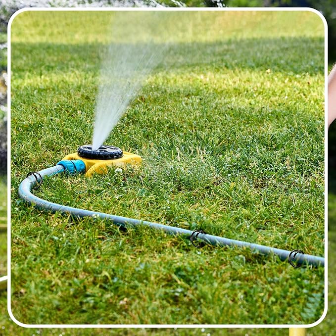 2 Pcs Garden Hose Guide Spike 14 Inch Heavy Duty Metal Hose Support Spike Iron Decorative Garden Stakes Protector to Keeps Flower Beds Plant Yard Lawn