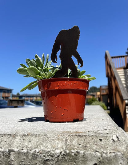 Bigfoot Walking Spike (Small Flowerpot Spike) - Lawn and Garden Ornament - Bigfoot/Sasquatch/Yeti Gift - Made and Manufactured in USA