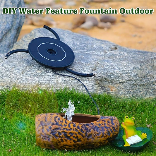 HEERTTOGO 2.8W solar fountain pump, solar powered DIY kit, bird bath solar fountain pump, suitable for bird baths, gardens, ponds, and outdoor solar fountains, portable floating outdoor decorative