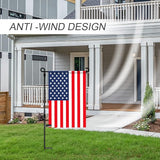 HOOSUN 10 Pack Garden Flags Clips And Stoppers,Tiger Clips For Garden Flag Holder,Rubber Stoppers Yard Flag Holder Clip for Small Flags Pole 4th of July Accessories