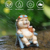 FOXMIS Hedgehog Statue Outdoor Solar Garden Decor for Outside Lawn Yard Patio, Home Office Valentine's Day Decorations Indoor Lights, Ideal Ornaments Birthday Gifts for Mom Women Grandma