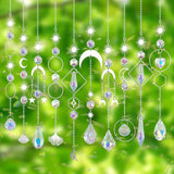 Crystal Suncatcher, 10 Pcs Colorful Sun Catchers Indoor Window Hanging Crystals Ornaments for Home Outdoor Garden Ceiling Balcony Room Christmas Party Wedding Decorations Prism Rainbow Maker