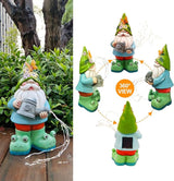 Solar Watering Can Gnome Light Waterproof -Funny Gnome for Mom Women Solar Outdoor LED Lights Resin Large Garden Gnomes Statues Decor Lantern Figurines Decorations Indoor Porch