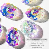HDCRYSTALGIFTS 12pcs Crystal Prisms Suncatcher for Window Rainbow Maker Chandelier Crystals Hanging Sun Catchers Indoor Outdoor Home Garden Valentines Day Wedding Decoration, 50mm