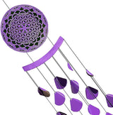 VP Home 42-inch Shimmering Mandala Wind Chimes for Outside Unique Mandala Shimmering Windchimes Outdoor Decoration Garden Decoration, Mandala Wind Chime Gift for Women, Mom, Grandma, Unisex