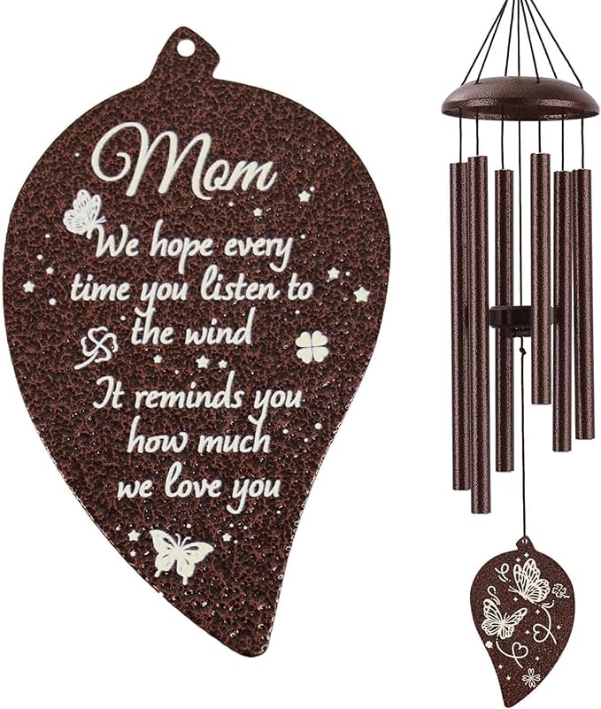 Gifts for Mom, Moms Wind Chimes, Christmas Best Gift for Mom, Mother Birthday Gift from Daughter Son, Love Reminder Gifts for Birthday Thanksgiving Mother's Day，32in
