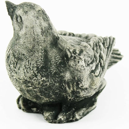Lark Bird Concrete Statue Cement Birds Figurines Cast Stone Bird Bath Figure Back Yard Art