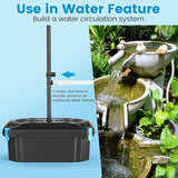 NFESOLAR Pond Filter Fountain, 20W Solar Filter Fountain with120 GPH Submersible Pump, 16.4ft Long Cable, 6.6ft Tubing for Outdoor Koi Pond, Fish Tank and Garden Water Features N3322