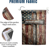 Patriotic American House Flag One Nation Under God Christian Garden Flags for Outside 28 x 40 Double Sided Large 250 Anniversary USA 4th of July Independence Memorial Day Decor