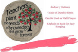 Spoontiques - Garden Décor - Teacher Stepping Stone - Decorative Stone for Garden