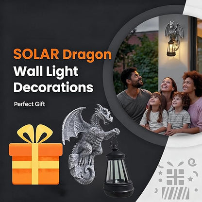 Dragon Tree Hugger Solar Lantern Garden Statue Dragon Lamp Decor Figure Outside Outdoor Yard for Women Mom Grandma