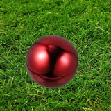 ARTIBETTER Stainless Steel Gazing Globe Mirror Ball 120mm Reflective Garden Sphere Outdoor Patio Decoration Polished Red Metal Sculpture