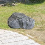 Baoblaze Fake Rock Landscape Decoration Photo Ornaments Landscaping Lightweight Faux Stone Sculpture Realistic for Porch Yard Garden, 40x22x18cm