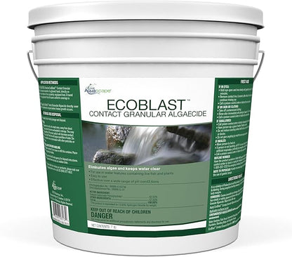 Aquascape EcoBlast Contact Granular Algaecide for Ponds, Waterfalls, Fountains, Streams, and Rocks, 7 lb / 3.2 kg, 29313