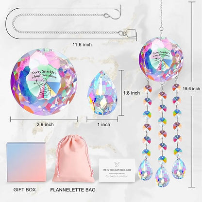 Suncatcher Crystal Memorial Gifts,Every Sparkle’s a Hug from Above,Sympathy Gifts for Loss of Loved One Remembrance Keepsake Decor
