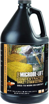 Microbe-Lift Concentrated Barley Straw Extract Conditioner for Ponds – 1 Gallon – Safe for Koi Fish, Plants & Decorations – Natural Pond Conditioner, Cost-Efficient & Organic Solution