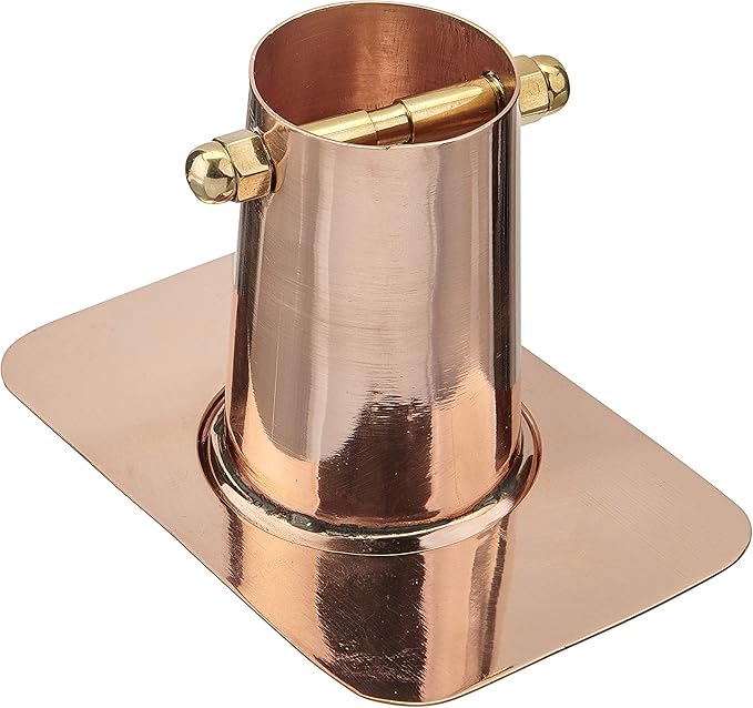 Good Directions 495P Pure Copper Gutter Clip Funnel Rain Chain Adapter