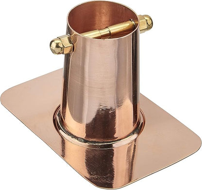 Good Directions 495P Pure Copper Gutter Clip Funnel Rain Chain Adapter
