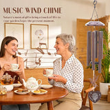 Aunt Gifts for Women - Metal Hummingbird Wind Chimes Outdoor with Greeting Card Garden Patio Yard Home Porch Backyard Hanging Decor Appreciation Birthday Gift for Aunts from Niece Nephew