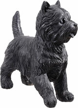 Hi-Line Gift Ltd. Cairn Terrier Statue Black Life Size Home Decor Garden Yard Statue