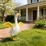 Porch Goose Wings for 23”- 28" Porch Goose Outfit Accessories Poseable Yellow Wings for Yard Lawn Outdoor Garden Patio Decor(1Pcs,Yellow)