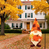 Thanksgiving Garden Flags 12x18 Inch Double Sided, Fall Gnome Yard Flags for Outside, Farmhouse Front Porch Outdoor Autumn Decor Holiday All Seasons Decoration