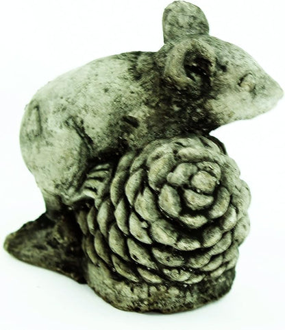 Mini Mouse Garden Statue Cement Figure Concrete Sculpture Mouse Cast Stone Figurines
