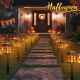 GIGALUMI Solar Lights for Outside,10 Pack Flickering Flame LED Solar Outdoor Lights, Waterproof Solar Garden Lights Maintain 10 Hours of Lighting for Christmas, Garden, Landscape, Path, Yard, Patio