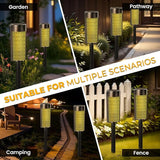 8 Pack Solar Pathway Lights Outdoor Waterproof green marble vintage ceramic tiles Floral art design wall tiles floor Solar Garden Lights LED Landscape Lighting for Yard Walkway Lawn Garden Decor