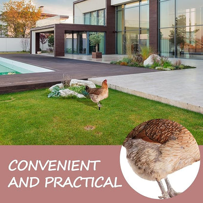 IMIKEYA 1 Set Hen Chick Ground Plug Chicken Acrylic Stake Outdoor Courtyard Decoration Garden Acrylic Sign Outdoor Adornment Simulation Chicken Insert Garden Chicken Insert Yard Ornament