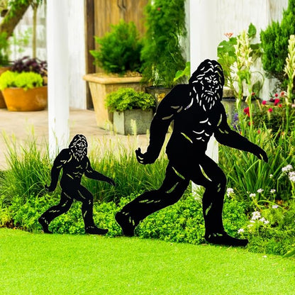 TIGGSY 15.8 inch Bigfoot Metal Outdoor Decor Big Foot Sasquatch Gifts for Men/Women Bigfoot Silhouette Statues for Yard Art, Patio, Lawn, Forests, Garden Decor, Yard Display, Garden Decorations