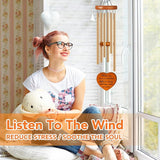 40th Birthday Gifts for Women, 25.5" Aluminum Wind Chimes for Outside with Heart Catcher, Unique Birthday Gifts for Mom, Grandma, Sister, Wife & Friend, Soothing Tone Wind Chime for Home Decor