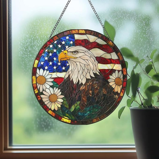 Stained Glass Window Hanging,suncatcher Stained Glass kit,Stained Glass Ornament, Garden suncatchers for Windows Hanging,Window Decor or Indoor,Gifts for Women, Lovers, Couple, Friends